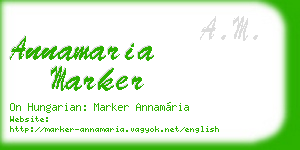 annamaria marker business card